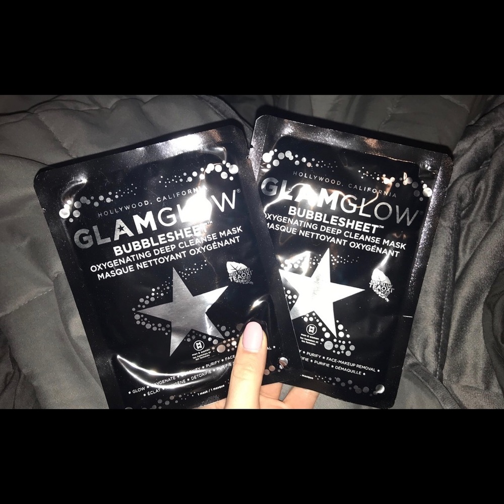 2 GLAMGLOW BUBBLESHEET face masks